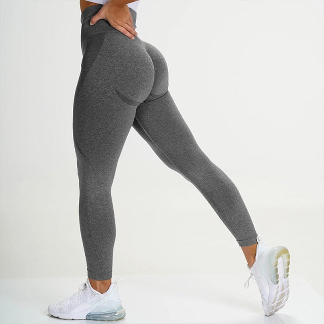 CHRLEISURE Push Up Seamless Leggings for Women Sexy Workout Gym Legging High Waist Fitness Pants Leggins 2020 New Dropship
