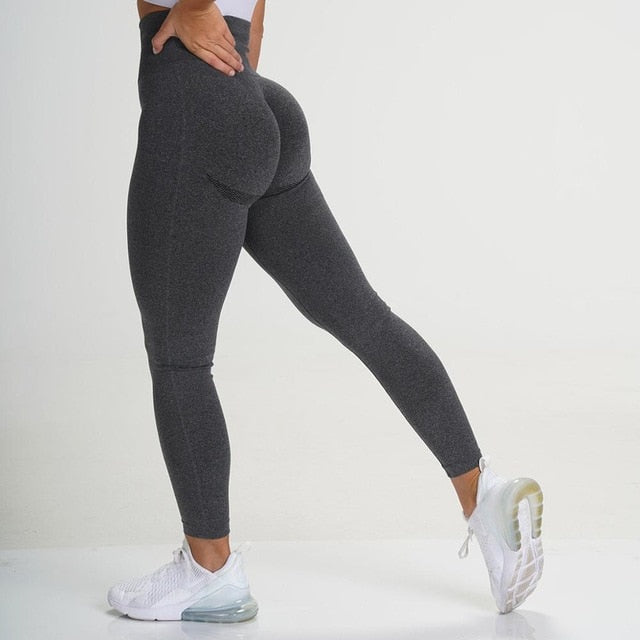 CHRLEISURE Push Up Seamless Leggings for Women Sexy Workout Gym Legging High Waist Fitness Pants Leggins 2020 New Dropship