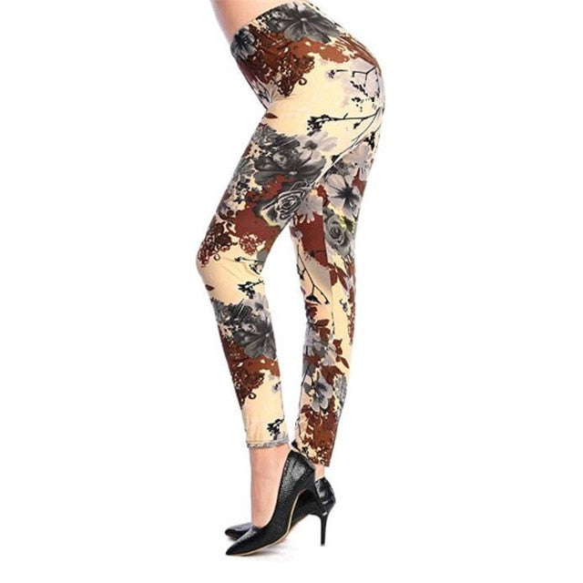 YSDNCHI 2020 Fashion Women Leggings Slim High Waist Elasticity Leggings Leopard Printing leggins Woman Pants Cotton Leggings