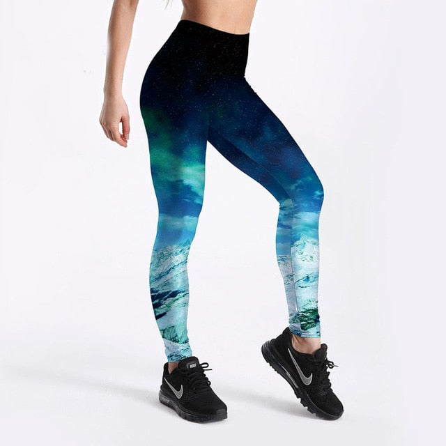 Summer styles Fashion Hot Women Hot Leggings Digital Print Ice and Snow Fitness Sexy LEGGING Drop Shipping S106-703