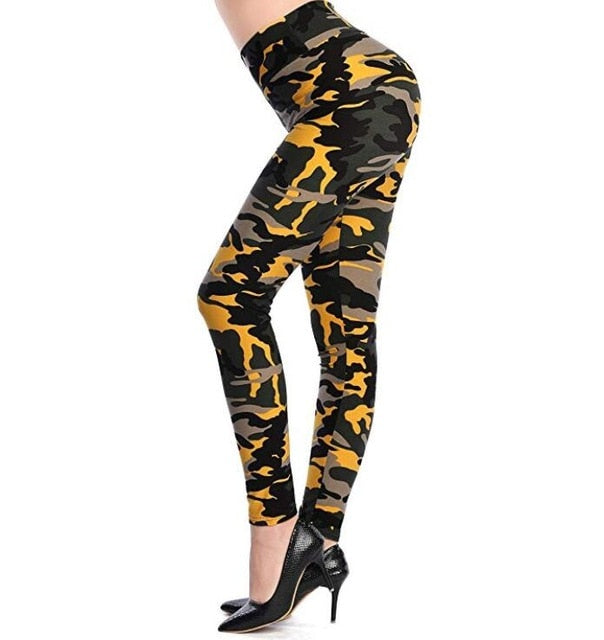 VISNXGI New Fashion 2020 Camouflage Printing Elasticity Leggings Camouflage Fitness Pant Legins Casual Milk Legging For Women