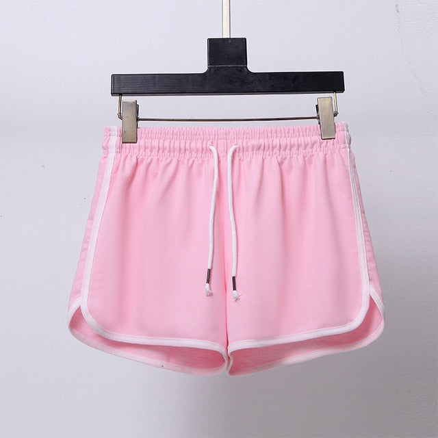 Women Shorts Summer Casual Solid Drawstring shorts high waist loose shorts for girls Soft Cool female short M-2XL