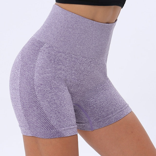 Sports Seamless Shorts Women Push Up High Waist Fitness Shorts Female Slim Workout Short Pants Dropship 2020 New