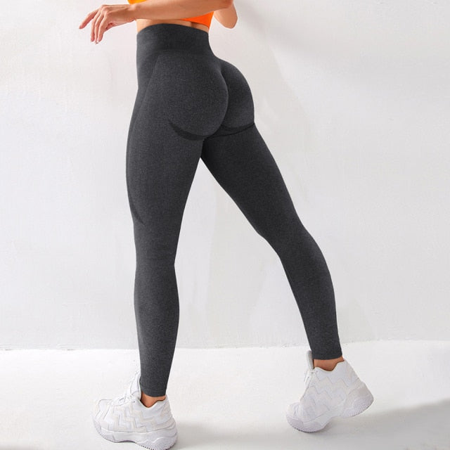 Yoga Pants Women Leggings For Fitness High Waist Gym Legging Women Push Up Solid Workout Fitness Women Seamless Leggings